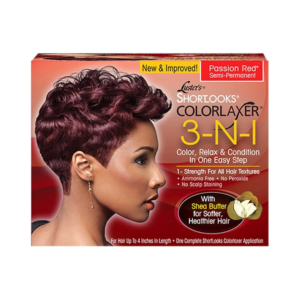 PINK Shortlooks Colorlaxer Relaxer Kit #Passion Red (1application)