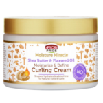 AFRICAN PRIDE Moisture Miracle Shea Butter & Flaxseed Oil Curling Cream (12oz)