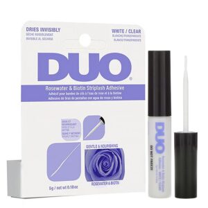 DUO Rosewater & Biotin Striplash Adhesive [White/Clear] (0.18oz)
