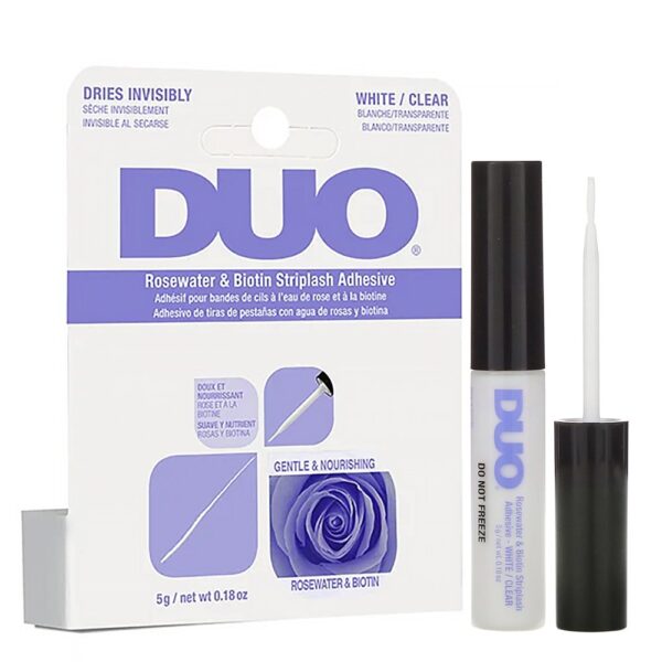 DUO Rosewater & Biotin Striplash Adhesive [White/Clear] (0.18oz)
