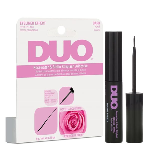DUO Rosewater & Biotin Striplash Adhesive [Dark] (0.18oz)
