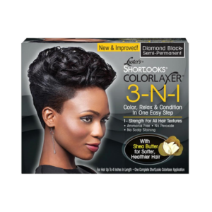PINK Shortlooks Colorlaxer Relaxer Kit [Diamond Black]