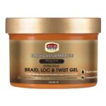 AFRICAN PRIDE Black Castor Miracle Braid Loc & Twist Gel (8oz)