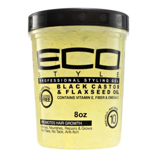 ECO Styling Gel [Black Castor & Flaxseed Oil] (8oz)