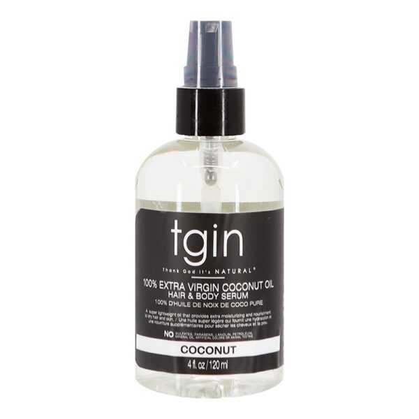 TGIN 100% Extra Virgin Coconut Oil Hair & Body Serum (4oz)