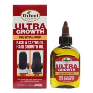 Difeel Sunflower Ultra Growth Basil & Castor Oil Hair Growth Oil (2.5oz)