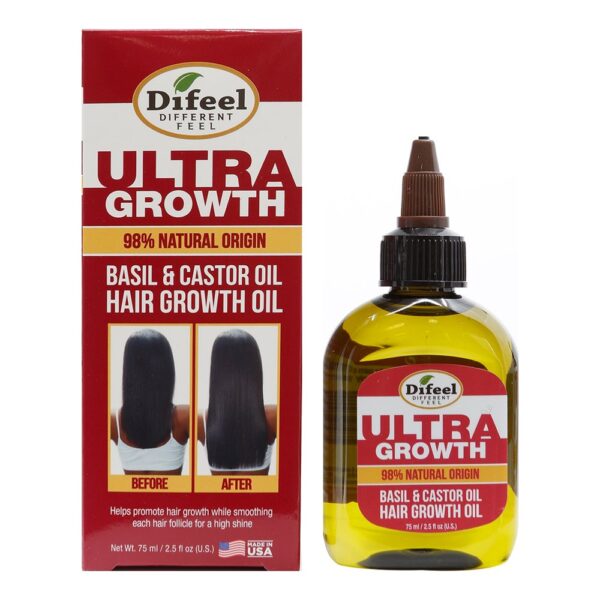 Difeel Sunflower Ultra Growth Basil & Castor Oil Hair Growth Oil (2.5oz)