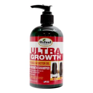 Difeel(Sunflower) Ultra Growth Basil & Castor Oil Pro-Growth Shampoo (12oz)