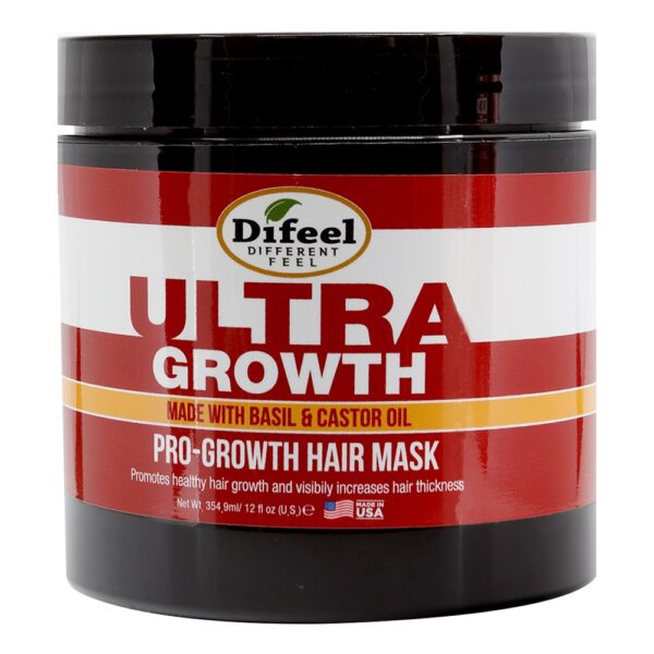 Difeel Sunflower Ultra Growth Basil & Castor Oil Pro-Growth Hair Mask (12oz)