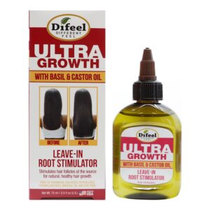 Difeel Sunflower Ultra Growth Basil & Castor Oil Leave-In Root Stimulator (2.5oz)