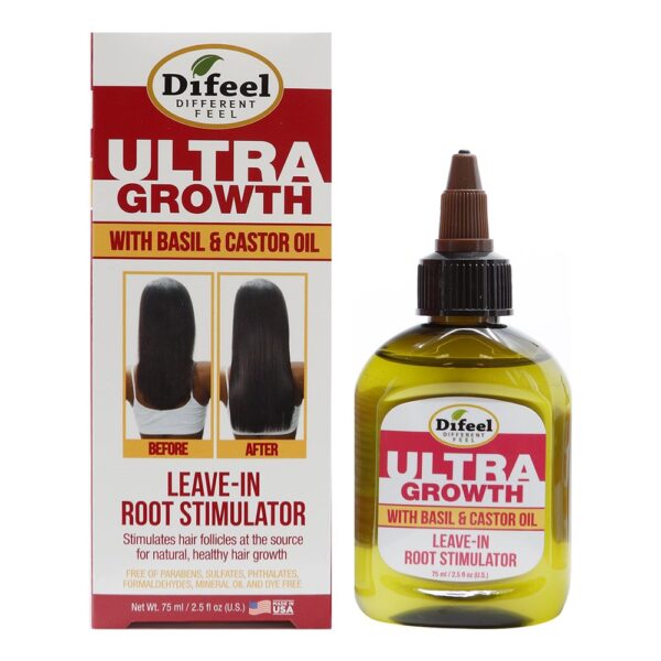 Difeel Sunflower Ultra Growth Basil & Castor Oil Leave-In Root Stimulator (2.5oz)
