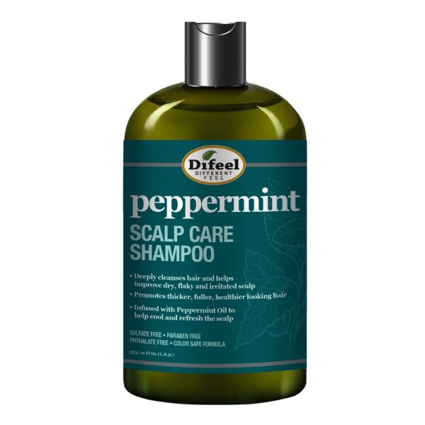 Difeel(Sunflower) Peppermint Scalp Care Shampoo (12oz)