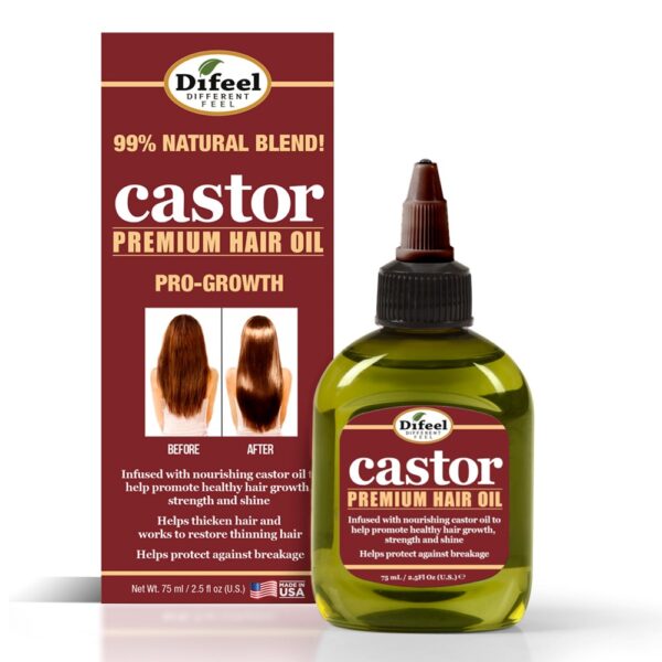 Difeel Sunflower Castor Pro-Growth Premium Hair Oil (2.5oz)