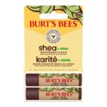 Keep your lips hydrated and soothed with Burt's Bees Lip Balm with Shea Butter & Aloe. This ultra-nourishing formula combines the deep moisturizing benefits of shea butter with the calming properties of aloe to keep your lips soft, smooth, and healthy. Designed for everyday use, it provides long-lasting moisture to prevent dryness and chapping. With 100% natural origin ingredients and a gentle formula, this 2-pack ensures you always have the perfect lip care within reach. Key Features: Infused with shea butter and aloe for intense hydration and soothing relief Smooth, creamy texture for easy and comfortable application Helps protect against dryness and chapping with long-lasting moisture Convenient 2-pack for twice the nourishment 100% natural origin ingredients for a clean and safe formula Free from parabens, phthalates, petrolatum, and SLS