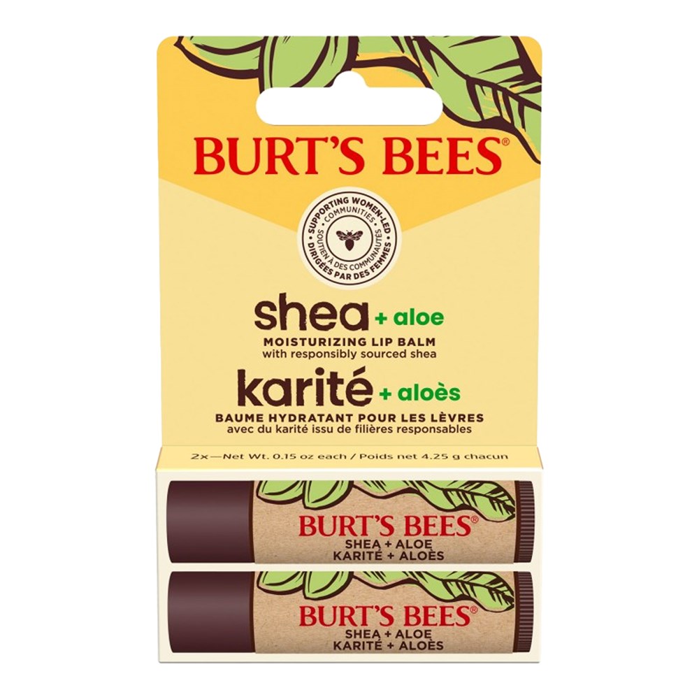 BURT'S BEES Lip Balm Shea + Aloe 2Pk Blister BURT'S BEES Lip Balm Shea + Aloe 2Pk Blister